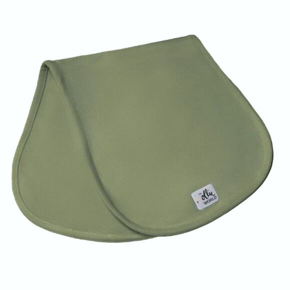 The Ollie World Baby Olive Green Burp Cloth - Picture 1 of 6